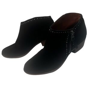 Lucky Brand Suede Studded Benna Black Size 37/6.5
